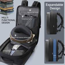 Plecak 2w1 biznesowy powiększany Hard Shell 15.6