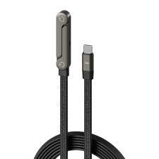 Kabel USB-C kątowy 90° 2w1 z podstawką 240W KINETIC z logo