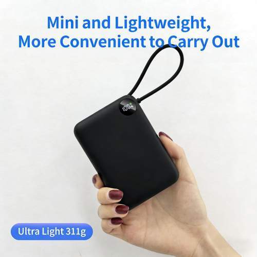 Power Bank z wbudowanym kablem USB-C i wyświetlaczem ZENOX 20K 20000mAh