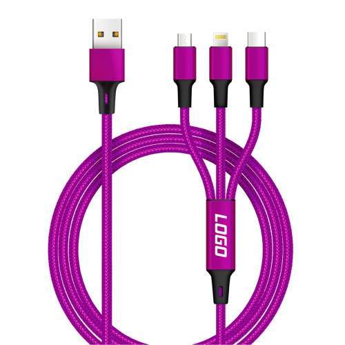 Bestsellerowy multikabel USB 3w1 TORONTO z grawerem i kolorem Pantone