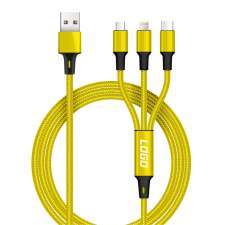 Bestsellerowy multikabel USB 3w1 TORONTO z grawerem i kolorem Pantone