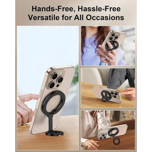 Wielofunkcyjny 2w1 składany 360° uchwyt magnetyczny MagSafe MAGO z logo