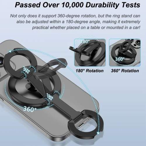 Wielofunkcyjny 2w1 składany 360° uchwyt magnetyczny MagSafe MAGO z logo