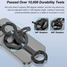 Wielofunkcyjny 2w1 składany 360° uchwyt magnetyczny MagSafe MAGO z logo