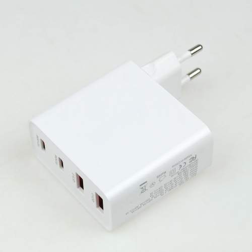 4-Port GaN wall charger PD100W USB A+C TURBO with logo printing