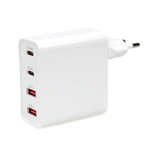 4-Port GaN wall charger PD100W USB A+C TURBO with logo printing