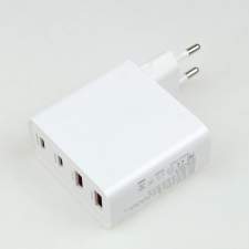 4-Port GaN wall charger PD100W USB A+C TURBO with logo printing