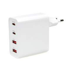 4-Port GaN wall charger PD100W USB A+C TURBO with logo printing