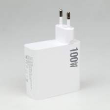 4-Port GaN wall charger PD100W USB A+C TURBO with logo printing