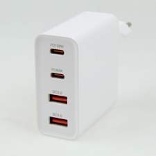 4-Port GaN wall charger PD100W USB A+C TURBO with logo printing