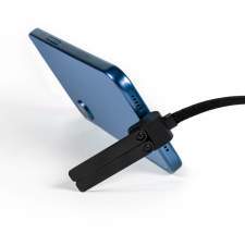 Reklamowy kabel USB-C 2w1 ze składaną podstawką na telefon 60W MONTREAL z logo