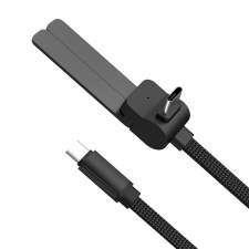 Reklamowy kabel USB-C 2w1 ze składaną podstawką na telefon 60W MONTREAL z logo