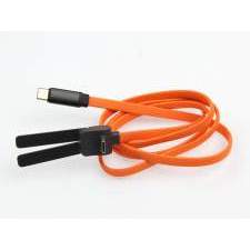 Reklamowy kabel USB-C 2w1 ze składaną podstawką na telefon 60W MONTREAL z logo