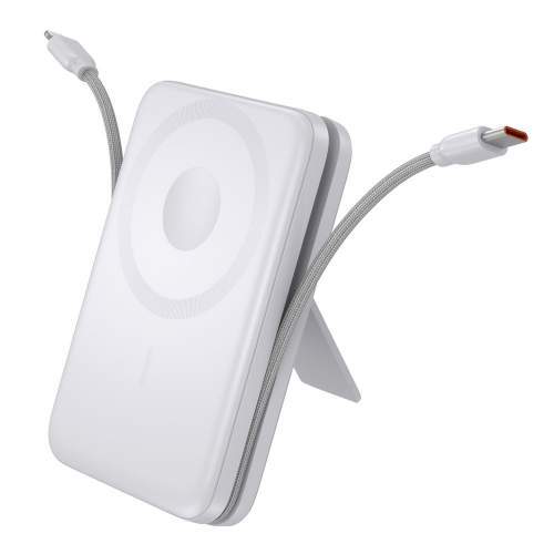 Magnetic Power Bank with cables and display ARON with Your logo 10000mAh