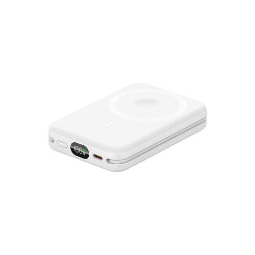 Magnetic Power Bank with cables and display ARON with Your logo 10000mAh