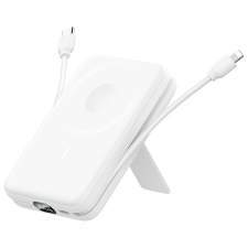 Magnetic Power Bank with cables and display ARON with Your logo 10000mAh