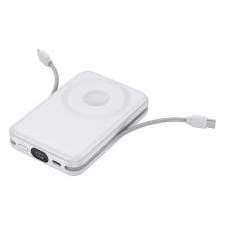 Magnetic Power Bank with cables and display ARON with Your logo 10000mAh