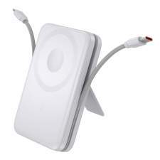 Magnetyczny Power Bank z kablami i wyświetlaczem ARON z Twoim logo