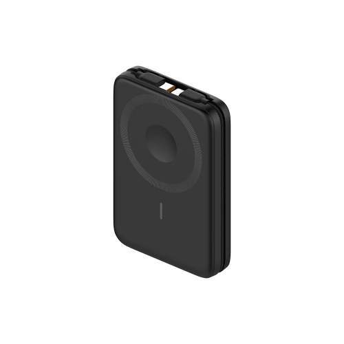 Magnetyczny Power Bank z kablami i wyświetlaczem ARON z Twoim logo 10000mAh