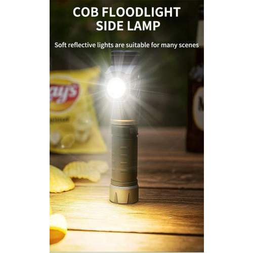 2-in-1 technical flashlight FLEXI 90° foldable withlogo engraving