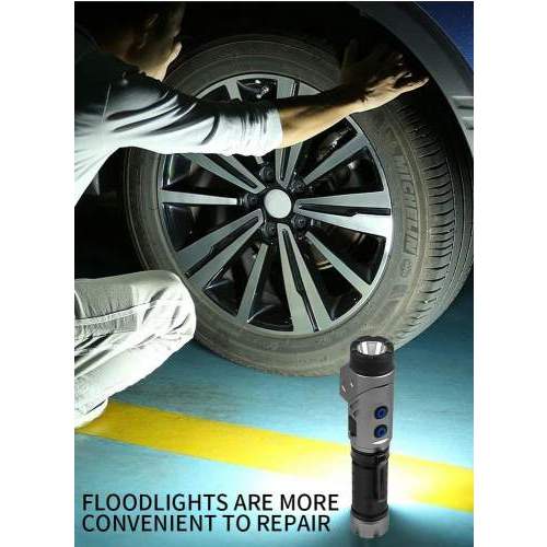 2-in-1 technical flashlight FLEXI 90° foldable withlogo engraving
