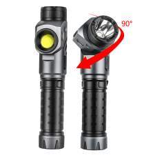 2-in-1 technical flashlight FLEXI 90° foldable withlogo engraving