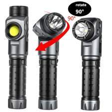 2-in-1 technical flashlight FLEXI 90° foldable withlogo engraving