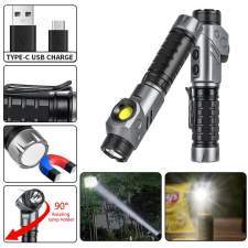 2-in-1 technical flashlight FLEXI 90° foldable withlogo engraving