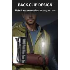 2-in-1 technical flashlight FLEXI 90° foldable withlogo engraving