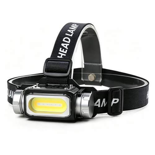 Multifunctional COB headlamp FUSION with motion sensor and logo