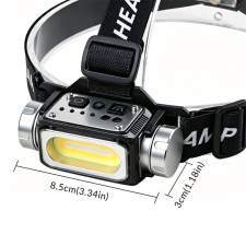 Multifunctional COB headlamp FUSION with motion sensor and logo