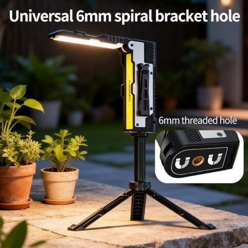 Foldable workshop flashlight with COB panel and laser ASTRA with logo