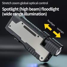 Foldable workshop flashlight with COB panel and laser ASTRA with logo