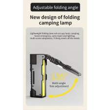 Foldable workshop flashlight with COB panel and laser ASTRA with logo