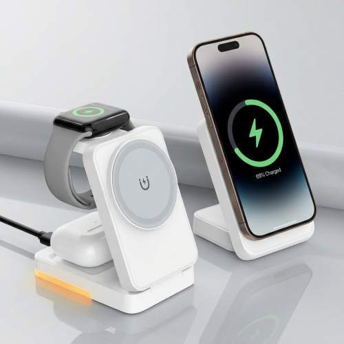 3-in-1 Foldable Wireless Charger TRIVO with Your Logo