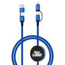 Illuminated logo 4-in-1 USB Cable 60W MATRIX with fast charging
