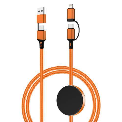 Illuminated logo 4-in-1 USB Cable 60W MATRIX with fast charging