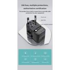 Promotional travel adapter GaN with built-in cable 65W NOVA