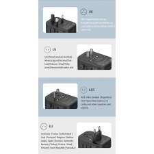 Promotional travel adapter GaN with built-in cable 65W NOVA