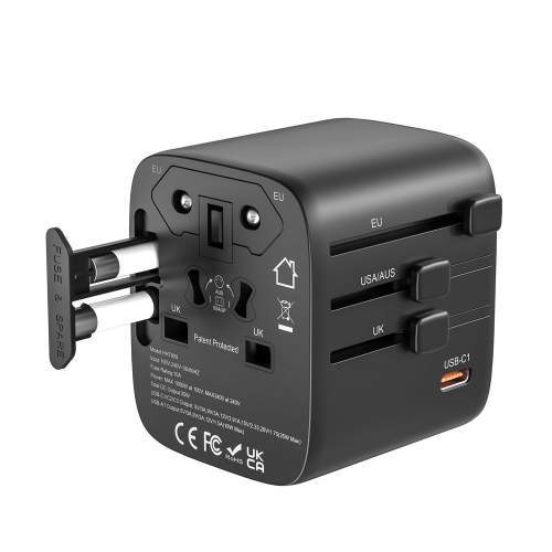 Compact Travel Adapter GaN 35W POCKET with logo