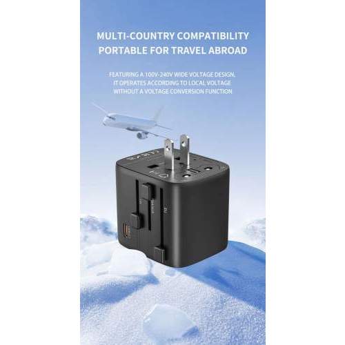 Compact Travel Adapter GaN 35W POCKET with logo