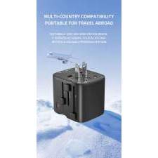 Compact Travel Adapter GaN 35W POCKET with logo