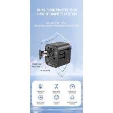 Compact Travel Adapter GaN 35W POCKET with logo