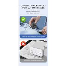 Compact Travel Adapter GaN 35W POCKET with logo