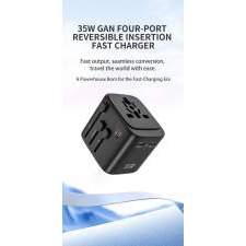 Compact Travel Adapter GaN 35W POCKET with logo