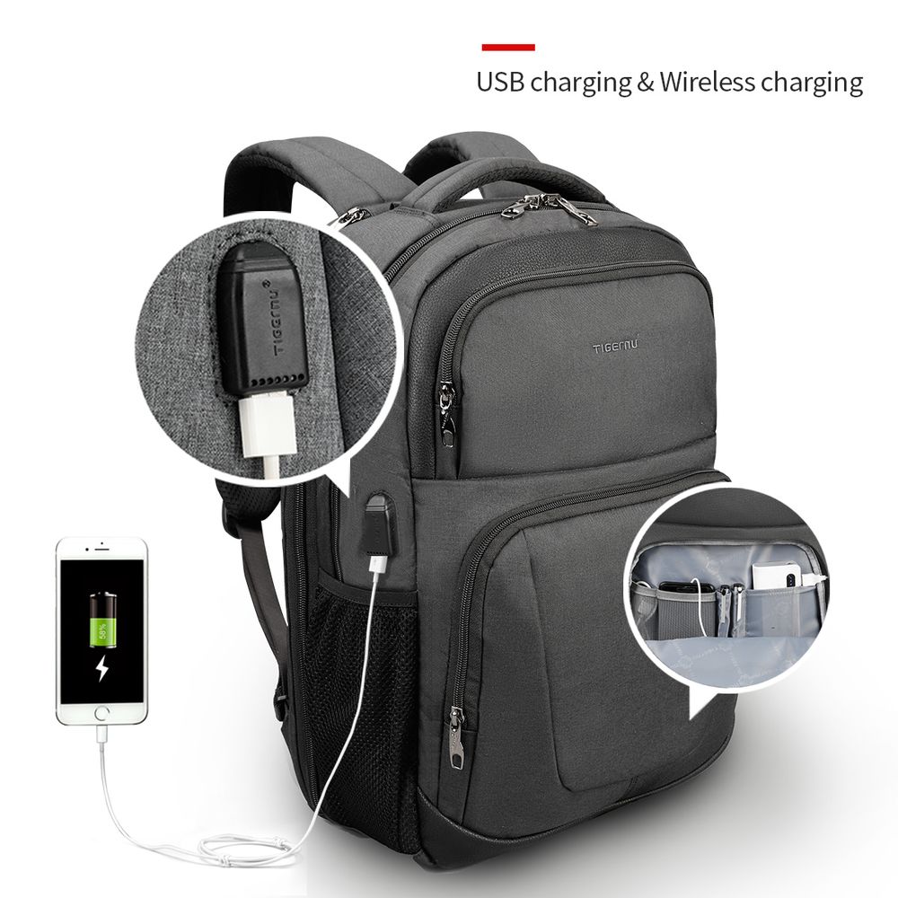 Multi functional Laptop Backpack with USB T B3511 15.6 inch